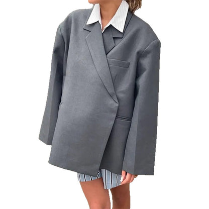 Blazer Oversized pour femmes avec poche élégante et revers chic Chic und Stil