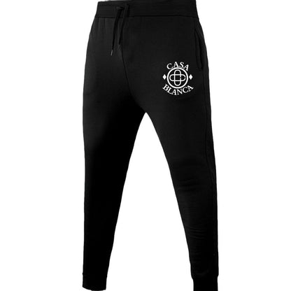 Elegant sports pants for women with decorative logo Chic und Stil