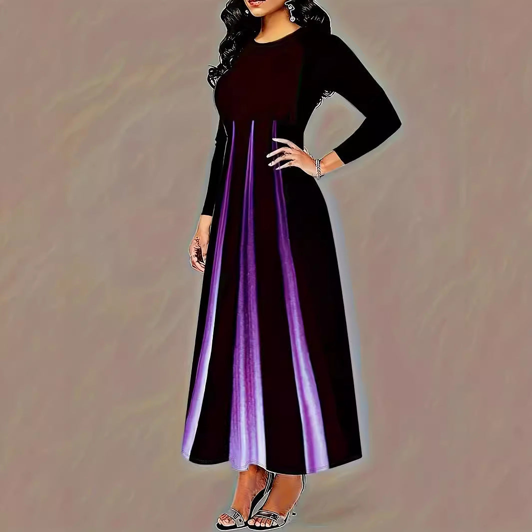 Robe maxi femme avec inserts latéraux et poches pratiques Chic und Stil