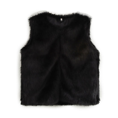 Dames Gilet en fausse fourrure Chic und Stil