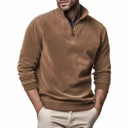 Pull sportif pour hommes avec col montant pratique Chic und Stil