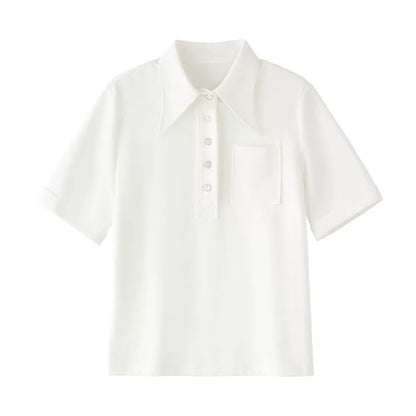 Chemise polo classique pour femmes avec détail de poche Chic und Stil