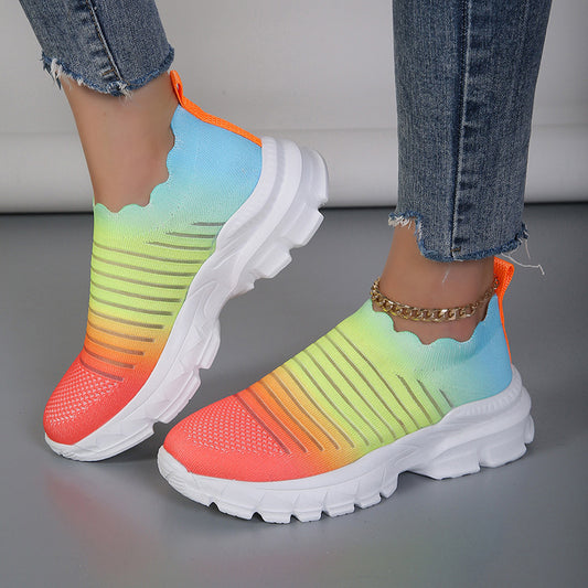 Baskets Slip-On Sportives pour Femmes avec un dégradé de couleur innovant Chic und Stil
