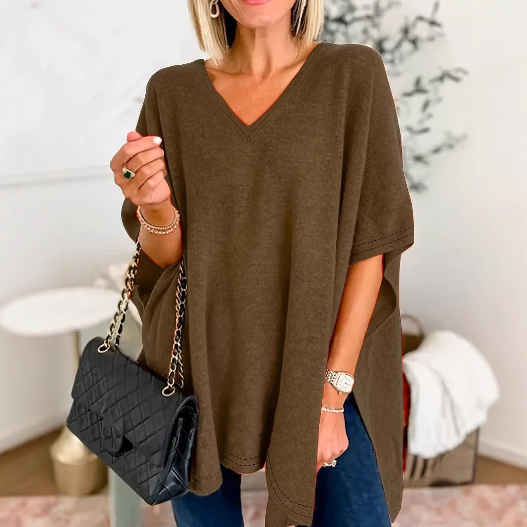 Dames Casual Chiffon Poncho Chic und Stil