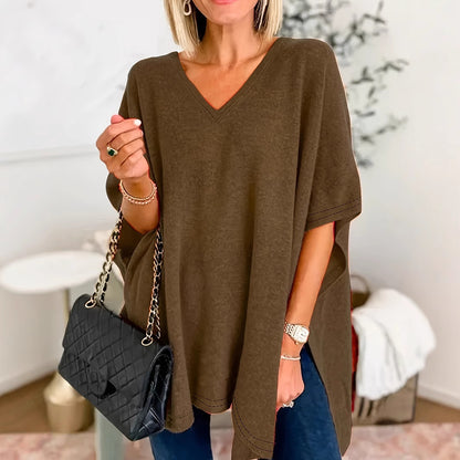 Dames Casual Chiffon Poncho Chic und Stil