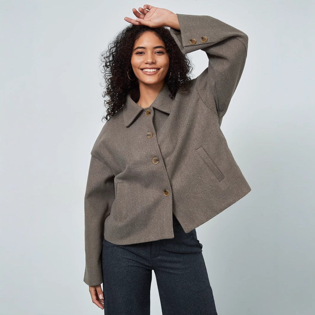 Dames décontractée veste oversize à double boutonnage Chic und Stil