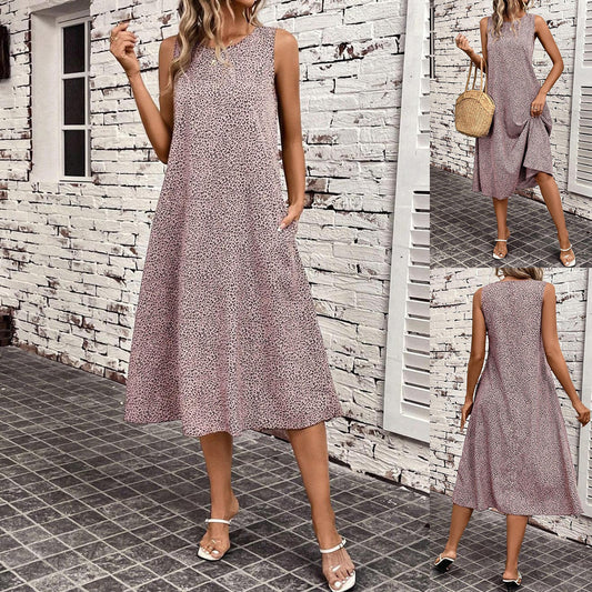 Robe Midi Décontractée Femme Chic und Stil