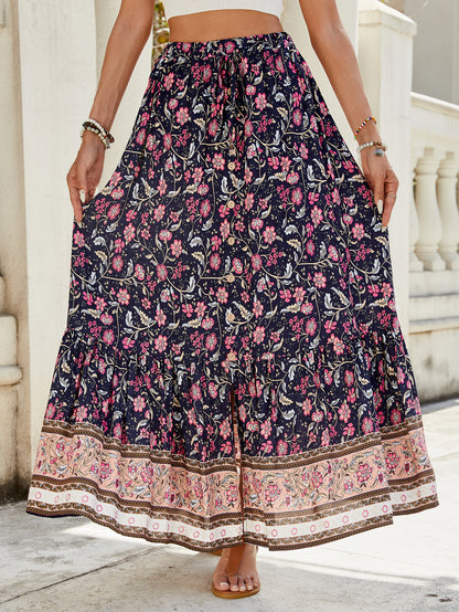 Jupe maxi bohémienne à imprimé floral Chic und Stil