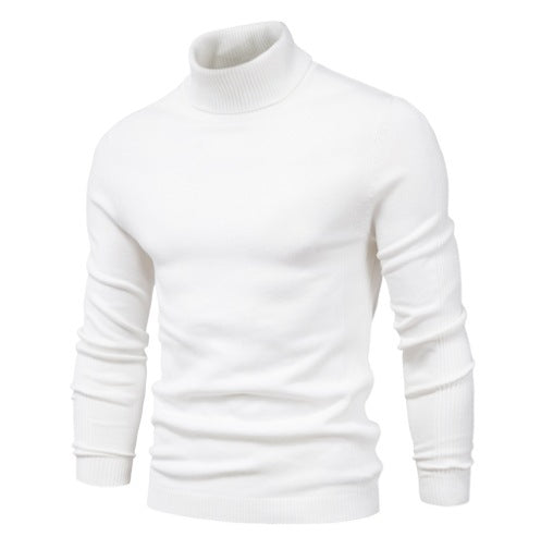 Elegant turtleneck pullover for men in fine merino wool Chic and Style
