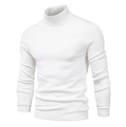 Elegant turtleneck pullover for men in fine merino wool Chic and Style