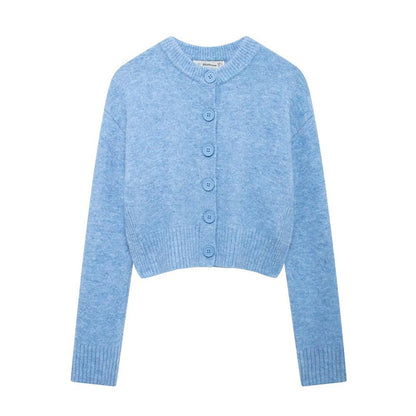 Dames gilet court en tricot avec de précieux détails de boutons Chic und Stil