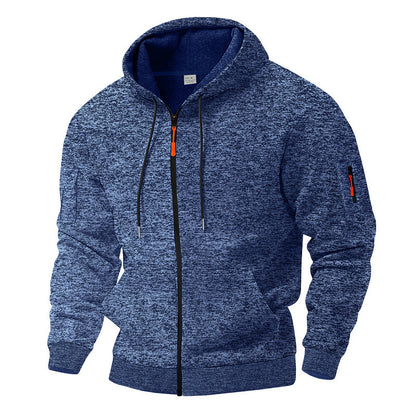 Veste à capuche sportive pour hommes avec zip et poches pratiques Chic und Stil