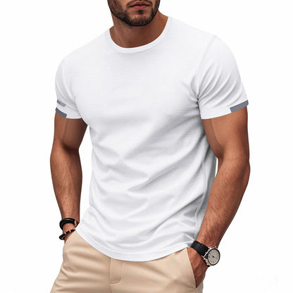 T-shirt fonctionnel sportif pour hommes en matériau mesh respirant Chic und Stil
