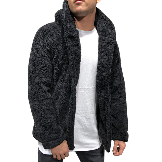 Man cozy fleece jacket Chic and Style