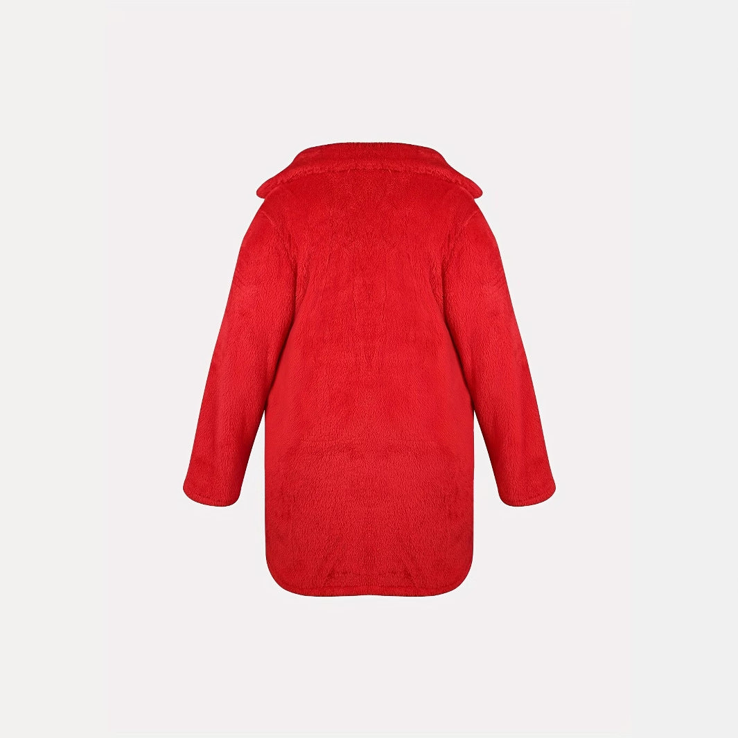 High-quality teddy plush fabric bathrobe Chic and Style for women