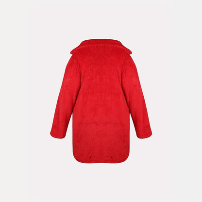 High-quality teddy plush fabric bathrobe Chic and Style for women