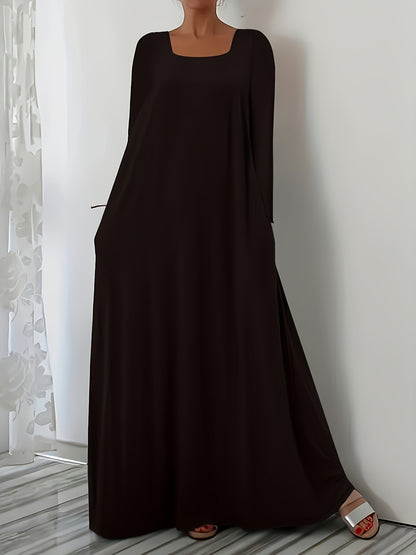 Robe maxi à coupe ample pour femmes avec poches pratiques Chic und Stil