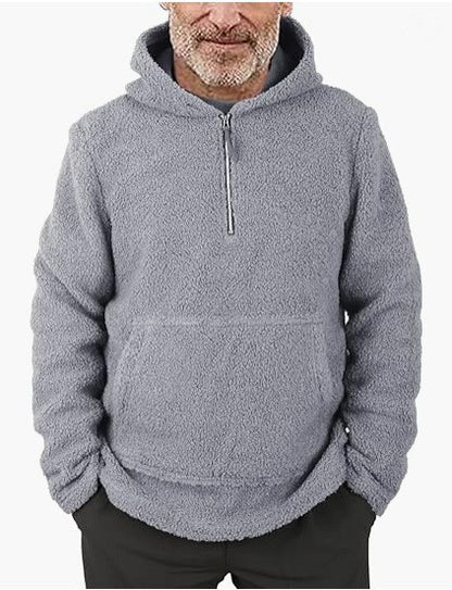Pull en polaire douillet pour hommes avec demi-fermeture éclair Chic und Stil