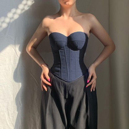 Dames Haut de corset structuré Chic und Stil