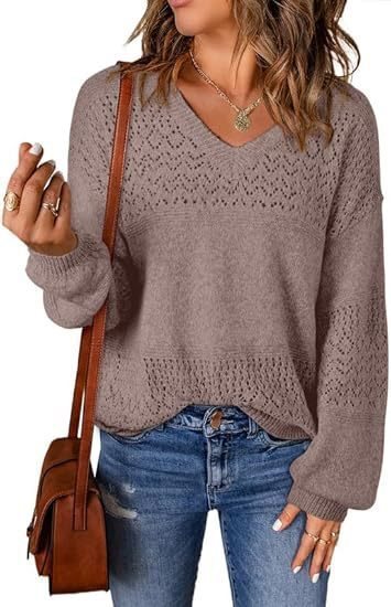 Pull en tricot aérien pour femmes Chic und Stil