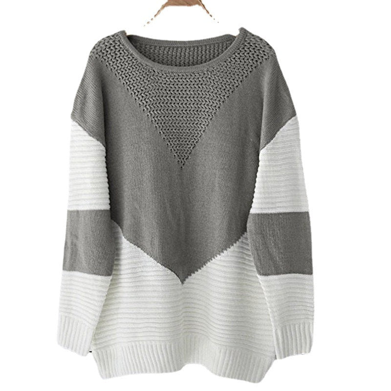 Pull en tricot à motifs géométriques et tissu texturé pour femmes Chic und Stil