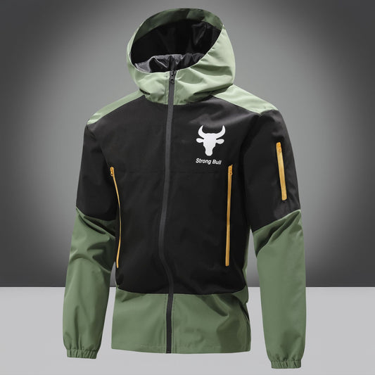 Functional jacket for men in breathable material with practical pockets Chic and Style