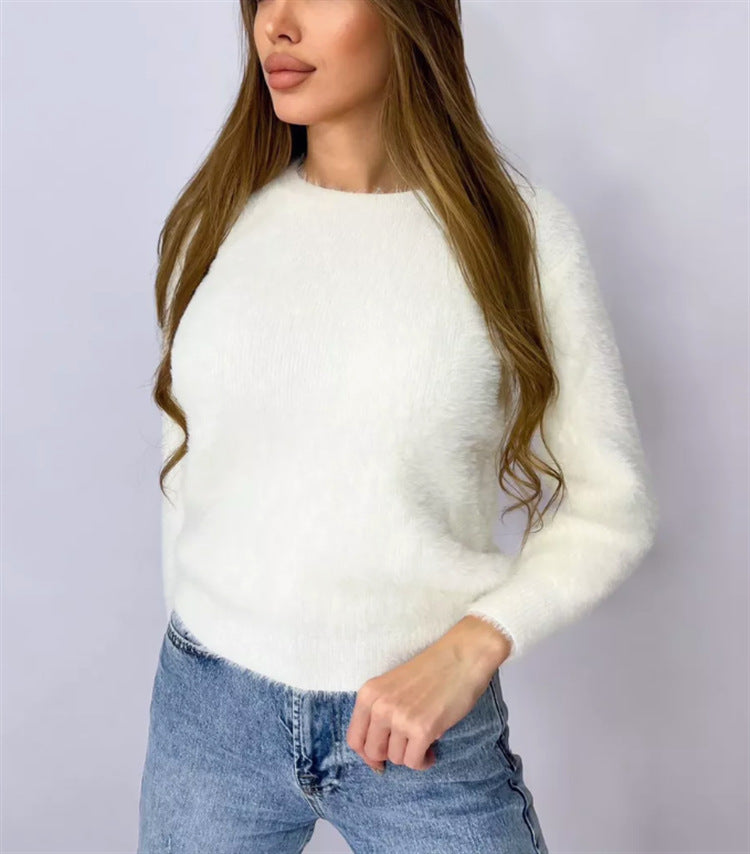Dames Pull Doux à la Mode Chic und Stil