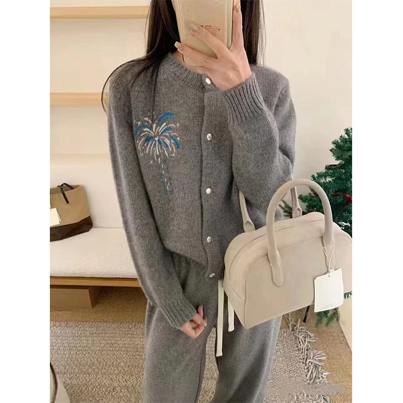 Dame cardigan avec motif artistique Chic und Stil