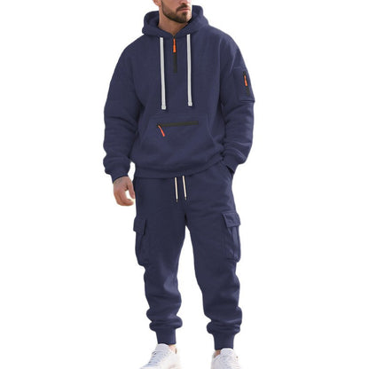 Men's sporty hoodie set and pants with practical pockets Chic and Style