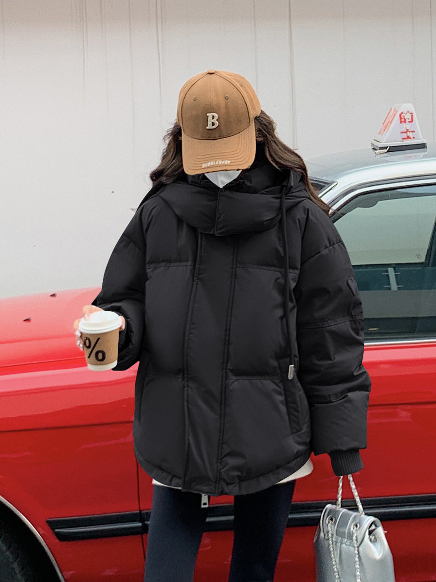 Dame Doudoune d'hiver avec coupe généreuse et col haut Chic und Stil