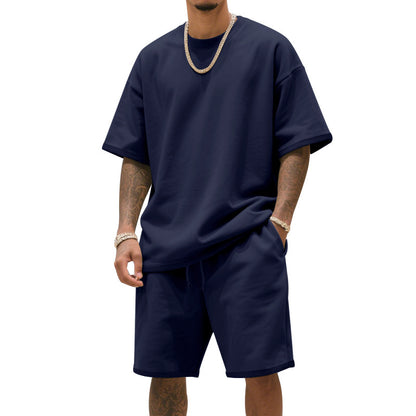 Ensemble de t-shirt d'entraînement décontracté pour hommes et shorts Chic und Stil