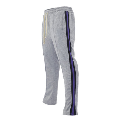 Men's sports pants with contrast stripes on the sides Chic and Style