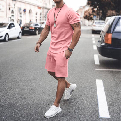 Ensemble d'été sportif pour hommes avec t-shirt respirant et shorts Chic und Stil