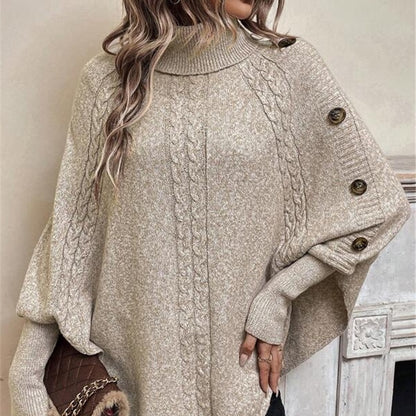 Pull en tricot pour femmes avec des détails de bouton élégants et une coupe décontractée Chic und Stil