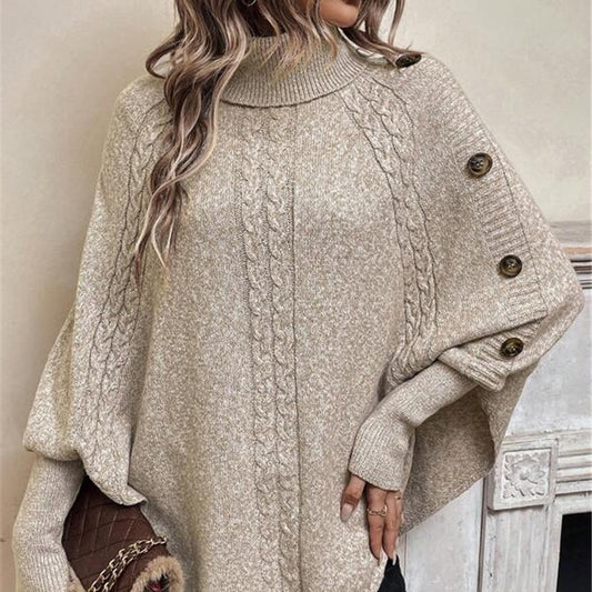 Pull en tricot pour femmes avec des détails de bouton élégants et une coupe décontractée Chic und Stil
