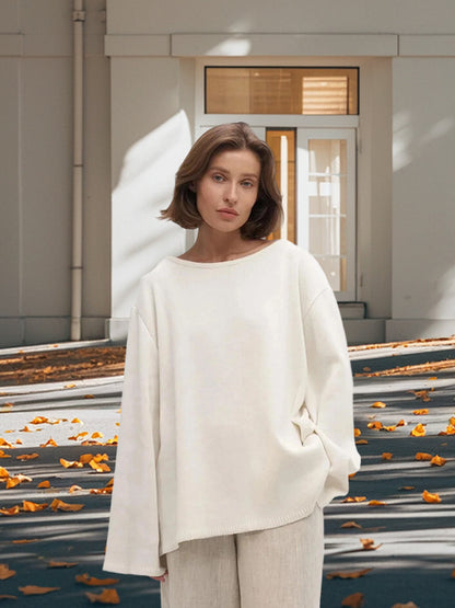 Dames Haut en coton décontractée avec une coupe ample et des détails élégants Chic und Stil