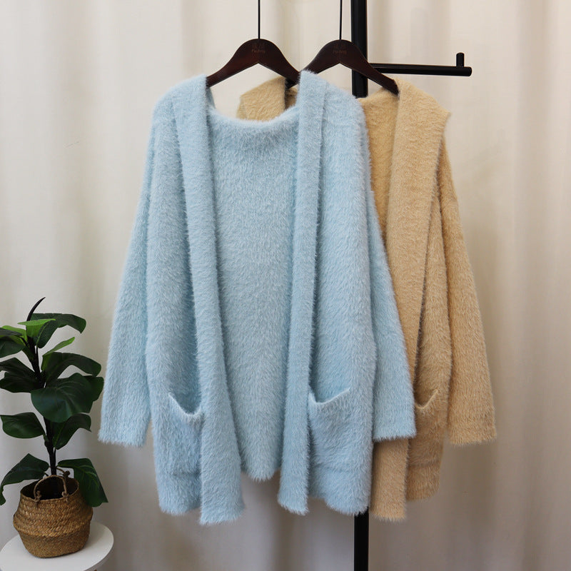 Ladies Soft Knit Pants with Long Sleeves and Practical Pockets Chic and Style