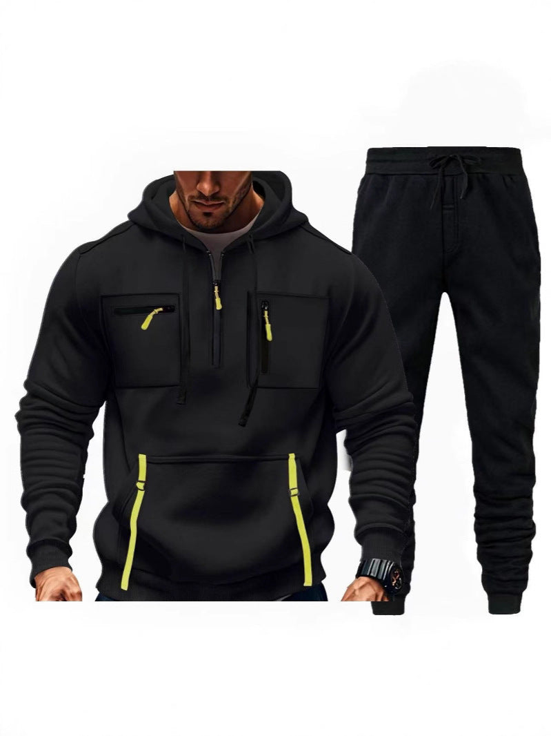 Men multifunctional hoodie and jogger pants Chic and Style