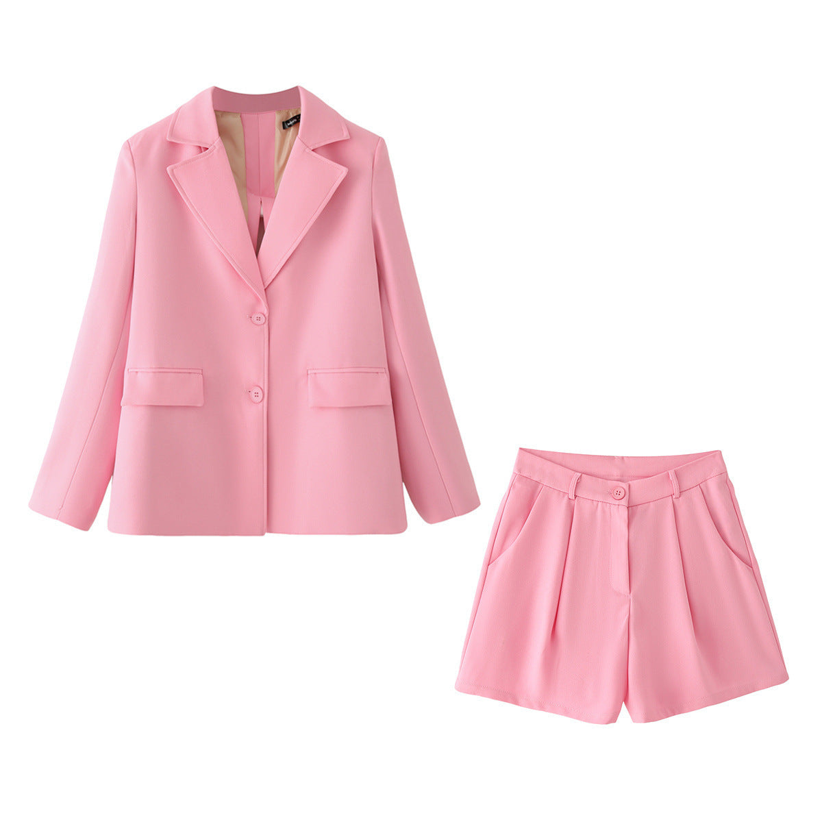 Women's blazer-short set with an elegant cut and practical pockets Chic und Stil