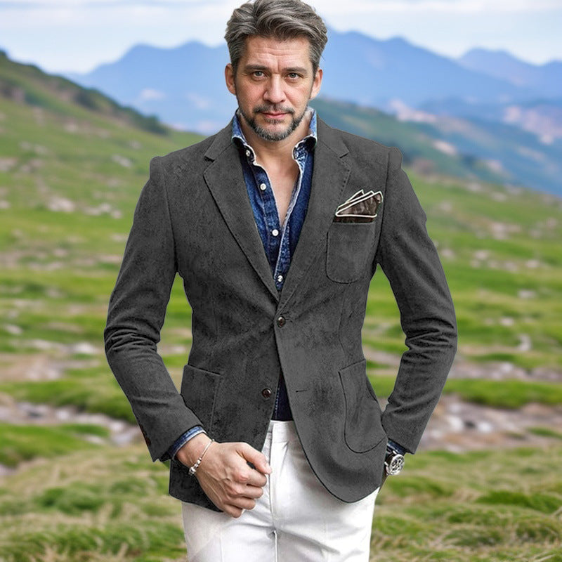 Blazer en velours pour hommes avec une coupe élégante Chic und Stil