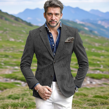 Blazer en velours pour hommes avec une coupe élégante Chic und Stil