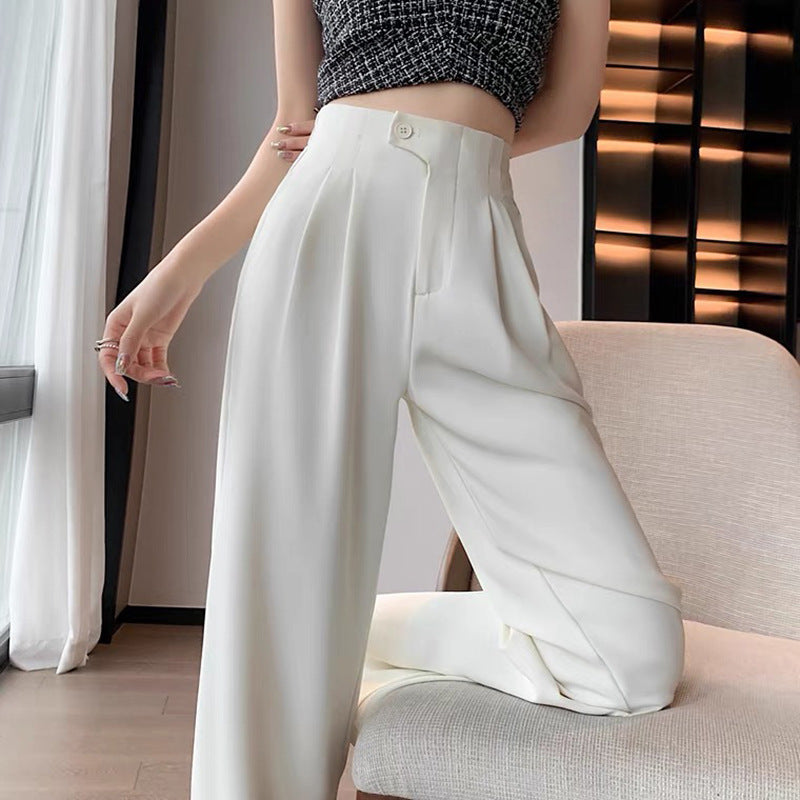 High-waisted pleated pants for women Chic und Stil