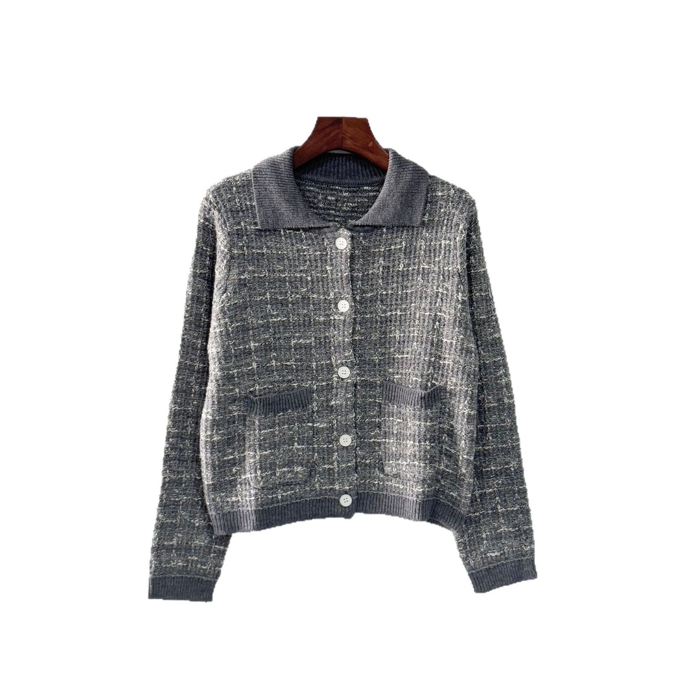 Dames cardigan en tricot tendance avec design de poche pratique Chic und Stil