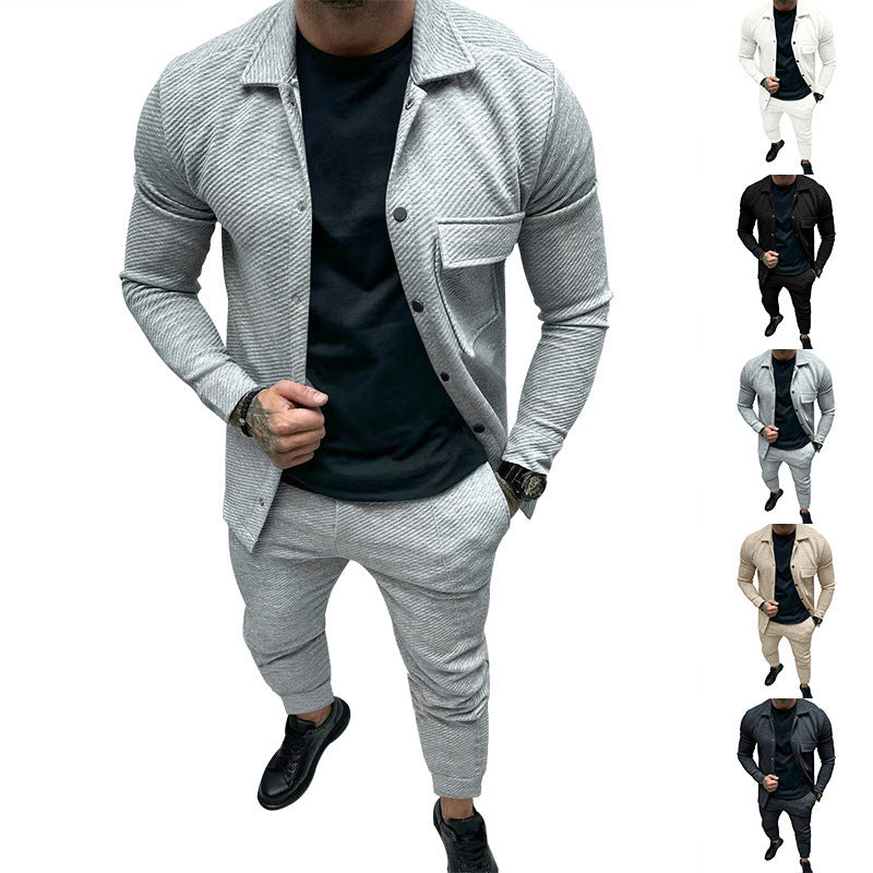 Costume de loisirs pour hommes avec haut structuré et coupe confortable Chic und Stil