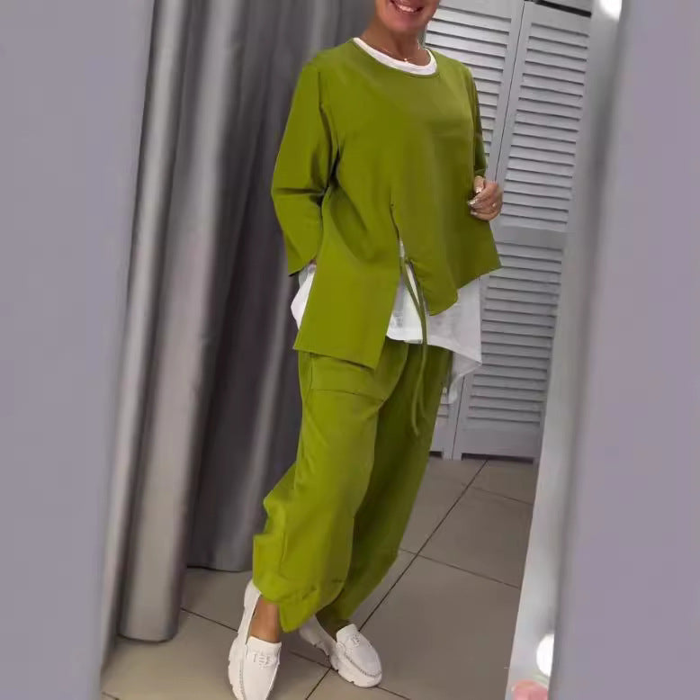 Dames ensemble de lounge décontracté avec des accents à la mode Chic und Stil