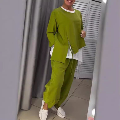 Dames ensemble de lounge décontracté avec des accents à la mode Chic und Stil