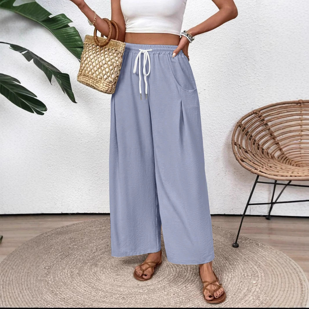 Ladies casual chic lounge wide pants