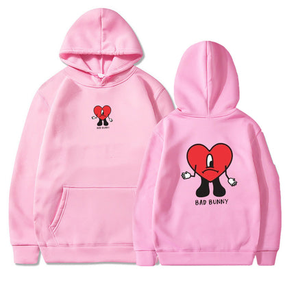 Pull à capuche pour femmes avec motif cœur créatif Chic und Stil