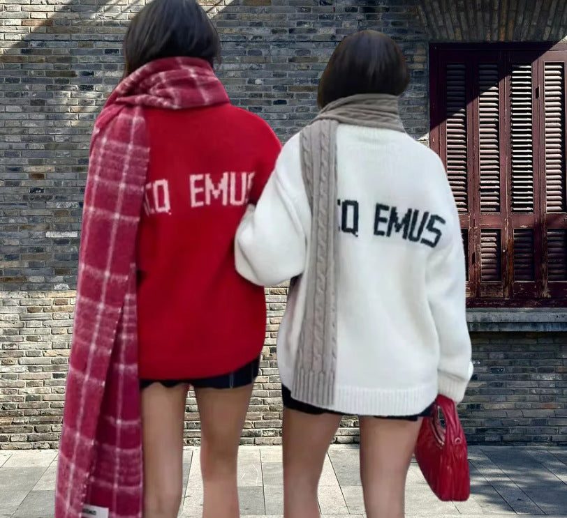 Pull à tricoter décontracté pour femmes avec col rond et matériau doux Chic und Stil