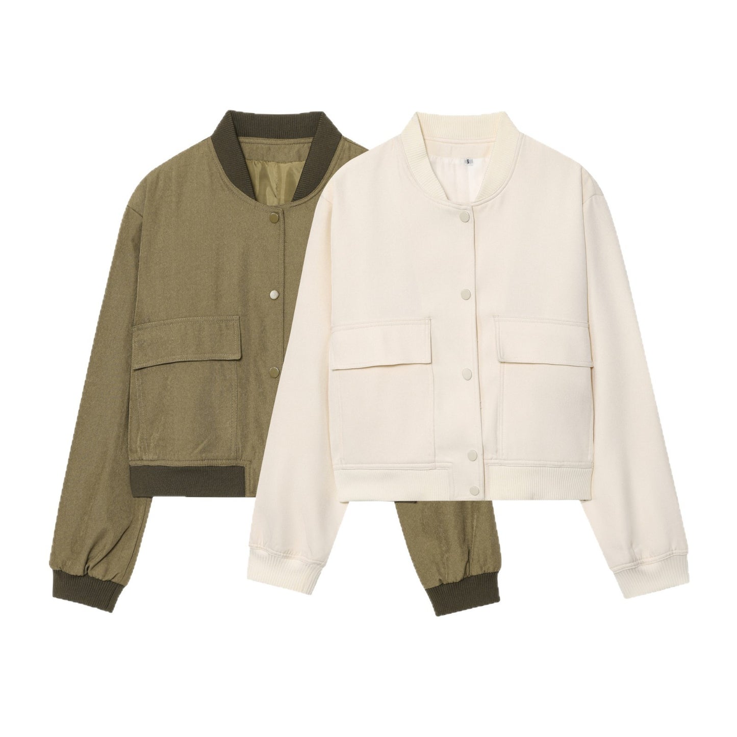 Chic and Style cropped Utility jacket for women with practical pockets